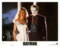 3h167 BATMAN LC '89 c/u of Joker Jack Nicholson & sexy Kim Basinger, directed by Tim Burton!