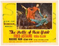 3h178 BELLE OF NEW YORK LC #3 '52 c/u of Fred Astaire dancing with Vera-Ellen on horseback!