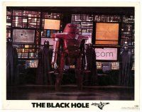 3h194 BLACK HOLE LC '79 Disney sci-fi, close up of cool robot by futuristic computers!