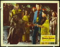 3h210 BROKEN ARROW signed LC #3 '50 by Iron Eyes Cody, who's with James Stewart & others!