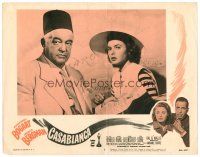 3h234 CASABLANCA LC #5 R56 c/u of Sydney Greenstreet & Ingrid Bergman, Michael Curtiz classic!