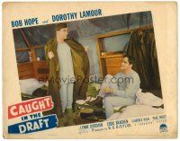 3h239 CAUGHT IN THE DRAFT LC '41 Bob Hope & Lynne Overman getting dressed in their tent!