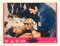 3h264 CORRUPT ONES LC #7 '67 close up of Robert Stack on ground in death struggle!