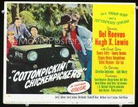 3h265 COTTONPICKIN' CHICKENPICKERS LC #4 '67 guys in jeep look at hillbilly with moonshine!
