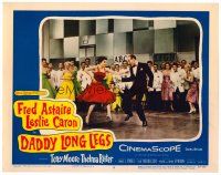 3h280 DADDY LONG LEGS LC #3 '55 crowd watches Fred Astaire in tux dancing with Leslie Caron!