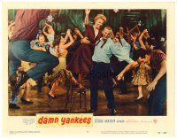 3h282 DAMN YANKEES LC #5 '58 great image of Tab Hunter dancing at party with lots of people!