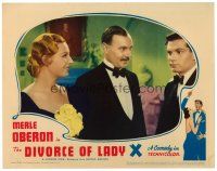 3h305 DIVORCE OF LADY X LC '38 Binnie Barnes & Ralph Richardson smile at lawyer Laurence Olivier!