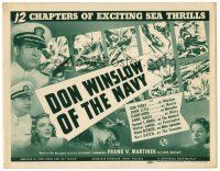 3h021 DON WINSLOW OF THE NAVY TC '41 Universal serial, 12 chapters of exciting sea thrills!