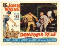 3h310 DONOVAN'S REEF LC #1 '63 John Ford, great c/u of sailor John Wayne swinging at Lee Marvin!