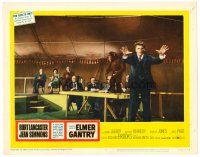 3h335 ELMER GANTRY LC #7 '60 bogus preacher Burt Lancaster by people at table with chimp!