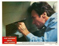 3h339 ESCAPE FROM ALCATRAZ LC #5 '79 super close up of Clint Eastwood passing notes in prison!