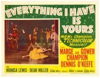 3h343 EVERYTHING I HAVE IS YOURS LC #5 '52 great far shot of Marge & Gower Champion dancing!