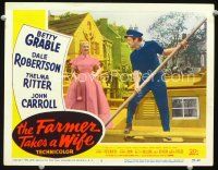 3h350 FARMER TAKES A WIFE LC #5 '53 sailor John Carroll stares at pretty Betty Grable!