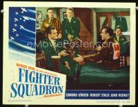 3h355 FIGHTER SQUADRON LC #6 '48 surprised guys watch Edmund O'Brien & Robert Stack smiling!