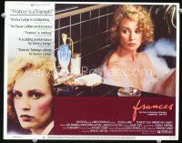 3h373 FRANCES LC #8 '82 close up of Jessica Lange as Frances Farmer naked in bathtub!