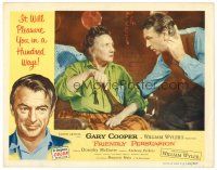 3h377 FRIENDLY PERSUASION LC '56 Gary Cooper talks to Marjorie Main laying in bed!
