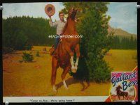 3h381 GALLANT BESS LC #2 '47 best image of Marshall Thompson waving his hat on rearing horse!