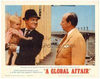 3h396 GLOBAL AFFAIR LC #4 '64 Bob Hope with baby meets Adlai Stevenson at the UN!