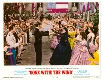 3h402 GONE WITH THE WIND LC #7 R68 Clark Gable & Vivien Leigh lead the Virginia Reel at the ball!
