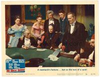3h410 GREAT SINNER LC #5 '49 Gregory Peck & Ava Gardner watch Ethel Barrymore gamble her fortune!