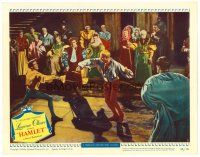 3h419 HAMLET LC #3 '49 Laurence Olivier duelling in William Shakespeare classic!