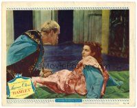 3h420 HAMLET LC #5 '49 Laurence Olivier wants the truth from Eileen Herlie as Gertrude!