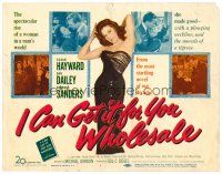 3h034 I CAN GET IT FOR YOU WHOLESALE TC '51 sexy Susan Hayward made good with a plunging neckline!