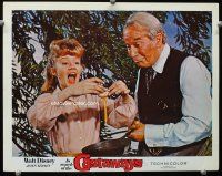 3h468 IN SEARCH OF THE CASTAWAYS LC '62 Maurice Chevalier helps Hayley Mills fry egg in skillet!