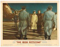 3h476 IRON PETTICOAT LC #5 '56 Bob Hope & Katharine Hepburn are welcomed as heroes!