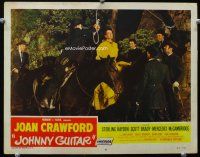 3h492 JOHNNY GUITAR LC #8 '54 Mercedes McCambridge watches Joan Crawford about to be hung!