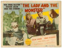 3h041 LADY & THE MONSTER TC '44 great image of deranged madman, from Siodmak's Donovan's Brain!