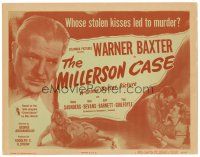 3h050 MILLERSON CASE TC '47 whose stolen kisses led to murder, Warner Baxter as the Crime Doctor!
