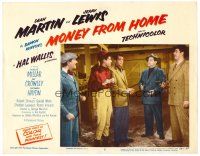3h573 MONEY FROM HOME LC #5 '54 Dean Martin & horse jockey Jerry Lewis held at gunpoint, 3-D!