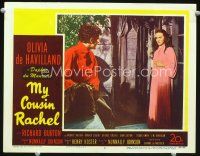 3h582 MY COUSIN RACHEL LC #4 '53 from Daphne du Maurier's novel, Olivia de Havilland