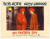 3h584 MY FAVORITE SPY LC #2 '51 close up of Bob Hope wearing turban & robe!