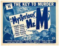 3h051 MYSTERIOUS MR M chapter 11 TC '46 cool Universal serial, The Key to Murder!