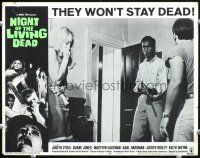 3h592 NIGHT OF THE LIVING DEAD LC #1 '68 George Romero, great image of Duane Jones with rifle!