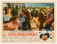 3h602 OKLAHOMA RKO LC #8 '56 Rodgers & Hammerstein musical, great dancing image!