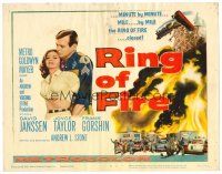 3h072 RING OF FIRE TC '61 it closes on David Janssen & Joyce Taylor minute by minute!