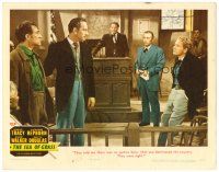 3h688 SEA OF GRASS LC #2 '47 Spencer Tracy, Robert Walker & Robert Armstrong in courtroom!