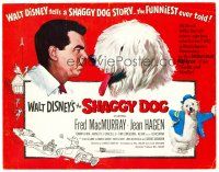 3h076 SHAGGY DOG TC '59 Disney, Fred MacMurray in the funniest sheep dog story ever told!