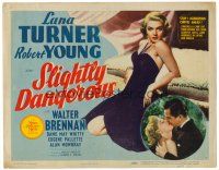3h079 SLIGHTLY DANGEROUS TC '43 satins & sables brought out the best in sexy Lana Turner!