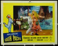 3h729 SOUTH PACIFIC LC #3 R64 wacky image of Mitzi Gaynor & Ray Walston in wild costume!