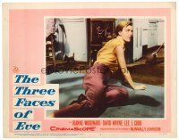 3h783 THREE FACES OF EVE LC #3 '57 close up of schizophrenic Joanne Woodward on floor!