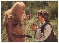 3h821 TREASURE ISLAND LC R75 Bobby Driscoll as Jim Hawkins argues with old bearded guy!
