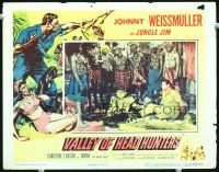 3h843 VALLEY OF HEAD HUNTERS LC '53 Johnny Weismuller as Jungle Jim is captured by natives!