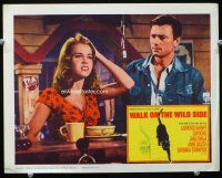 3h847 WALK ON THE WILD SIDE LC '62 Laurence Harvey stares at pretty young Jane Fonda at bar!