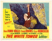 3h870 WHITE TOWER LC #3 '50 close up of Alida Valli climbing between rocks!