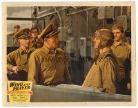 3h880 WING & A PRAYER LC '44 Don Ameche watches commanding officer look angrily at Dana Andrews!