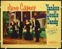 3h889 YANKEE DOODLE DANDY LC '42 James Cagney with the other Cohans thanking the audience!